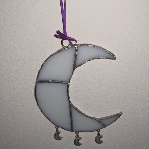 Handmade Hanging Moon Decoration - Picture 1 of 4